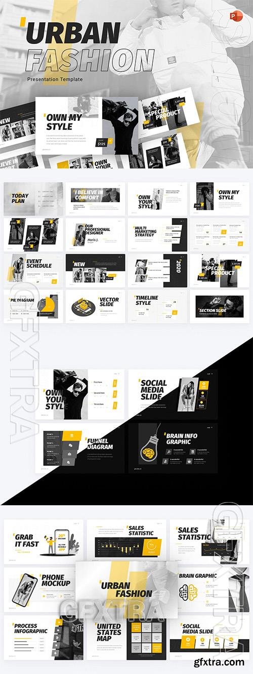 Urban Fashion PowerPoint Template 3AJRQD8