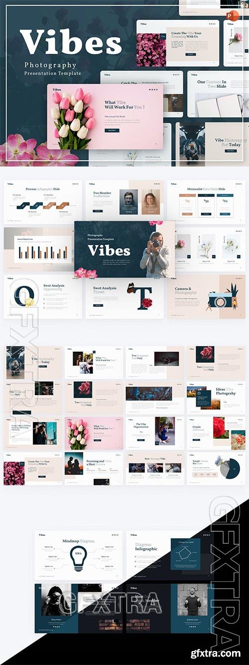 Vibes Photography PowerPoint Template YQKC3BB