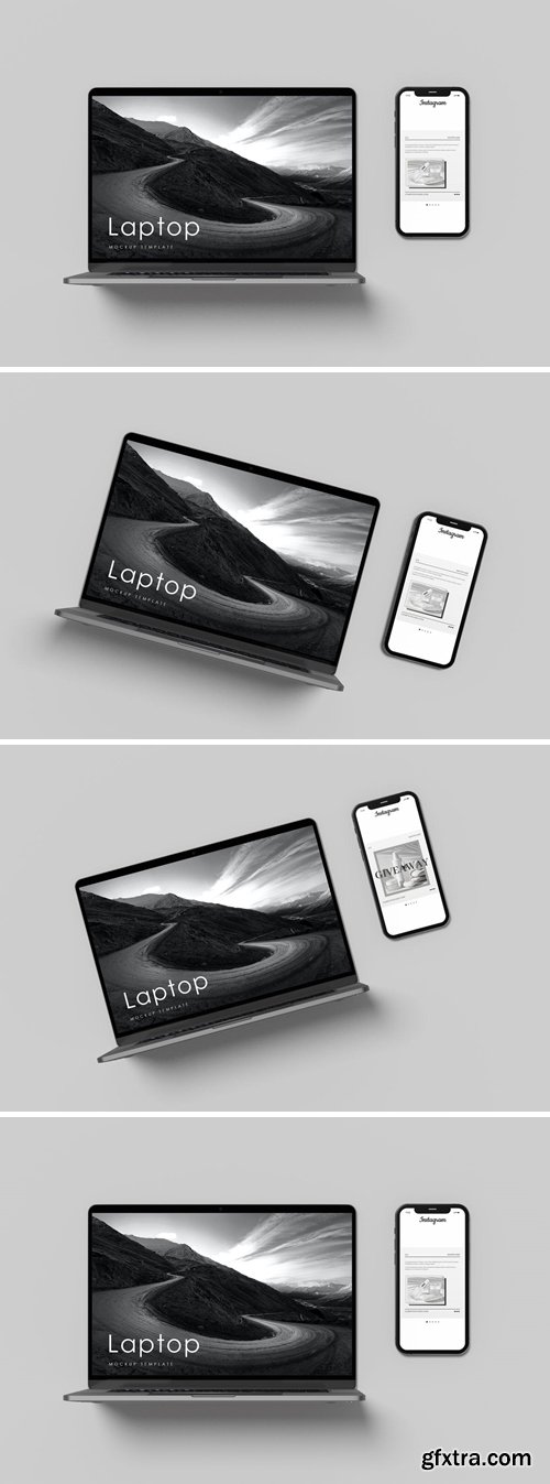 Laptop And Smartphone Mockup