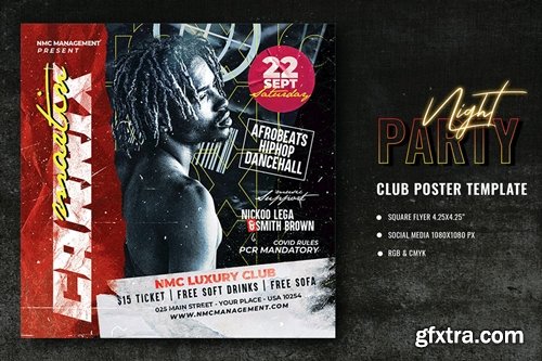 Club Party Poster Template