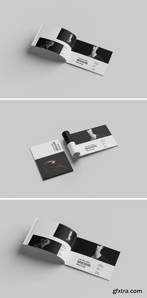 A4 Landscape Brochure Mockup