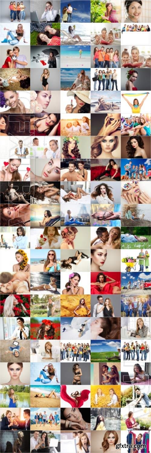 People, men, women, children, stock photo bundle vol 8