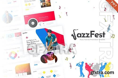 JazzFest - Music Event PowerPoint Template BSTQZBL