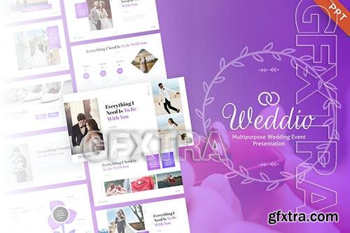 Weddio Creative Wedding Event PowerPoint Template UP3T4GS