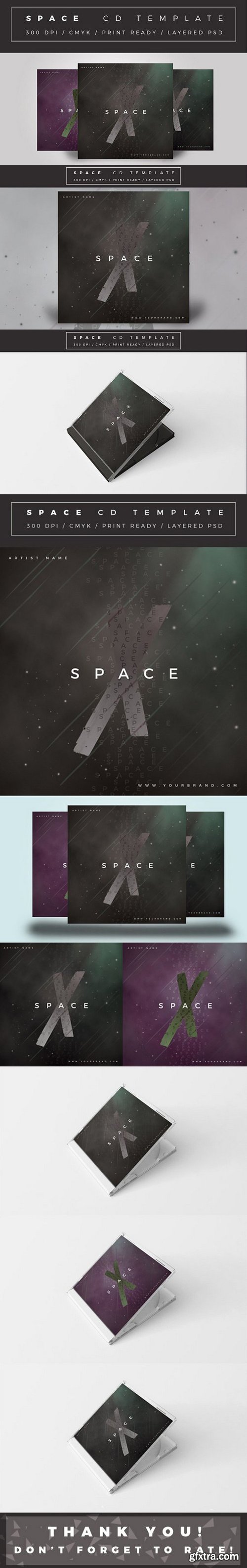 Space Cd Cover Template