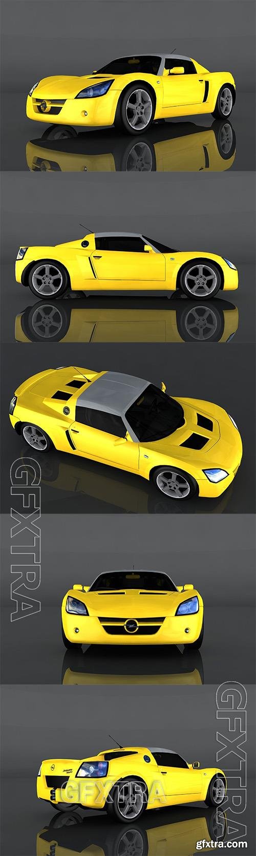 2004 Opel Speedster Turbo 3d model Model o175678