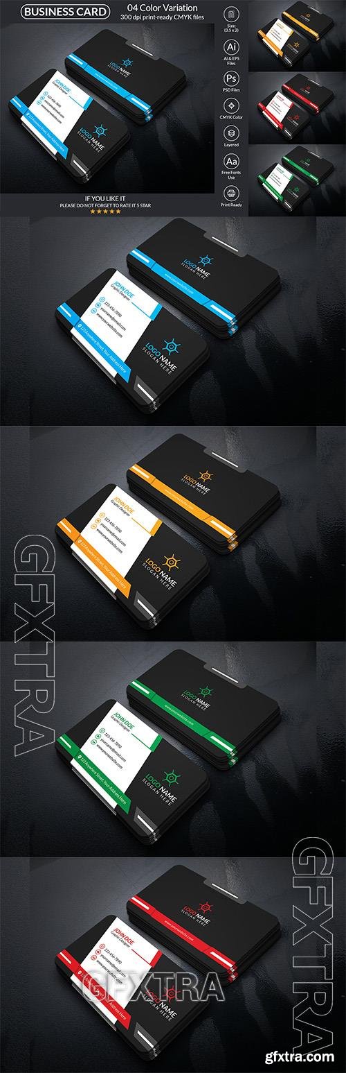 Business Card With PSD & Vector Corporate Identity o97968