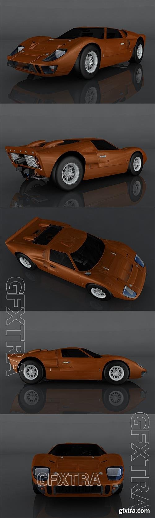 Ford GT40 1966 3D Model o93618
