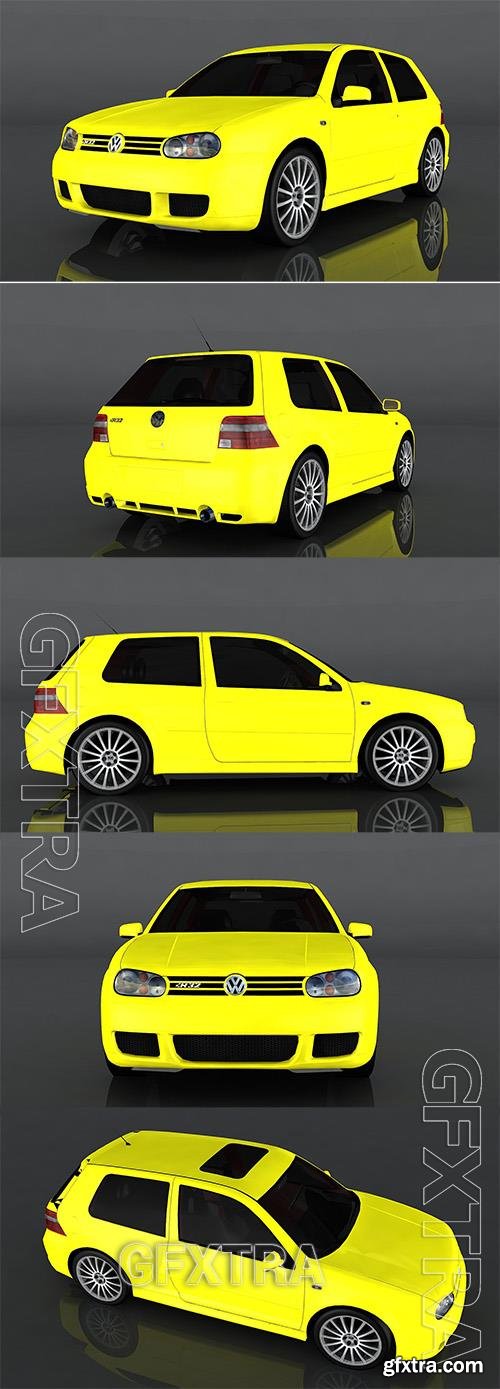 2003 Volkswagen Golf R32 3d model Model o175668