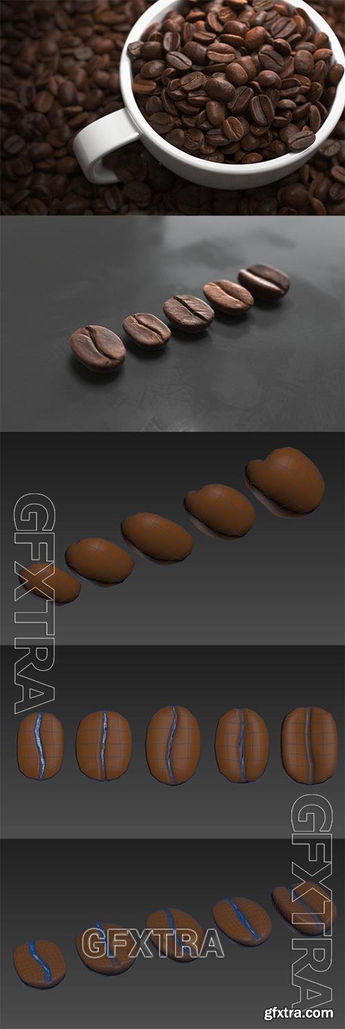 Coffee beans 3D Model o53743