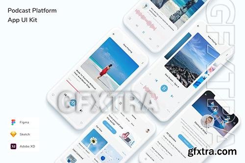 Podcast Platform App UI Kit 8YZ282T