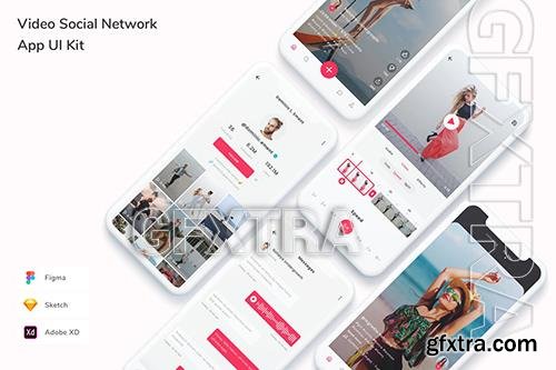 Video Social Network App UI Kit REDLQU8