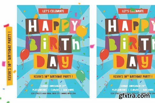 Happy Day - cutout kids font