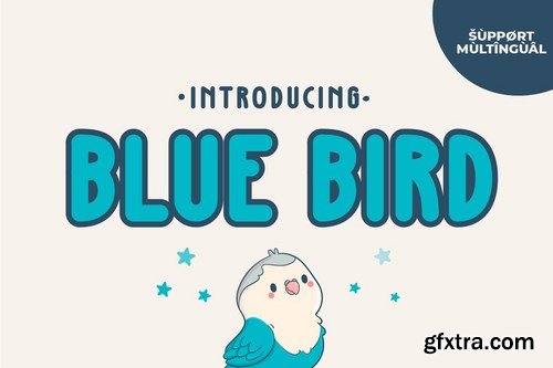 Blue Bird - Cute Handwriting Font