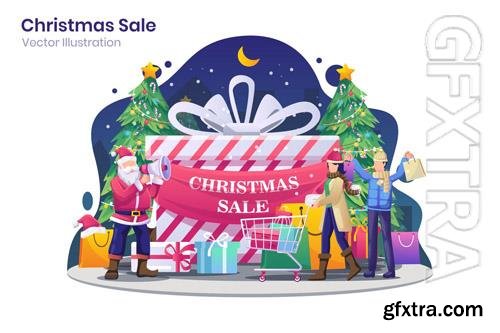 Christmas Sale Flat Illustration - Agnytemp