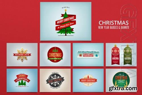 Christmas Badges Banner