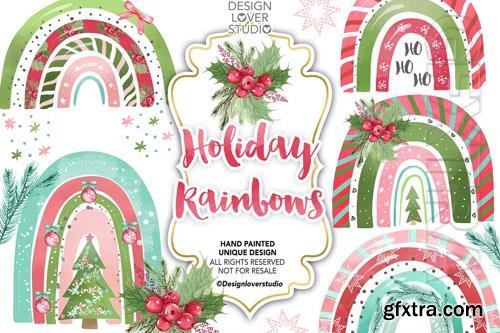 Holiday Rainbow design