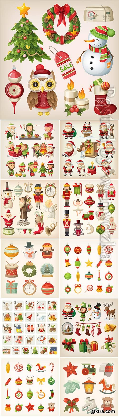 Vector christmas decorations