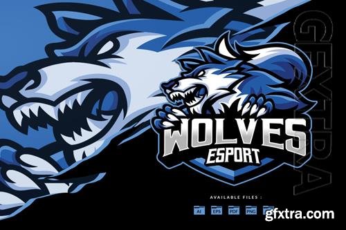 Wolves Mascot Logo