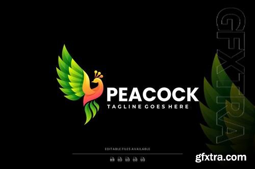 Peacock Gradient Colorful Logo