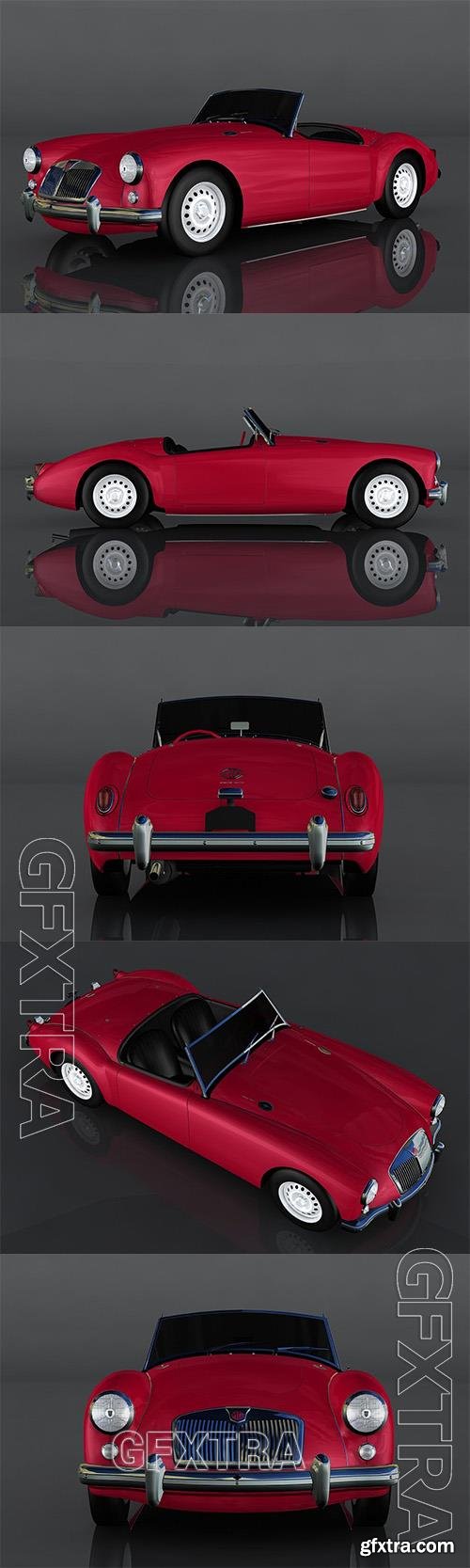 MG MGA Twin 3D Model o93806