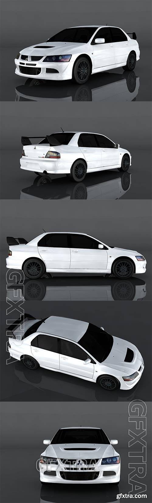 2004 Mitsubishi Lancer Evolution VIII 3d model Model o175677