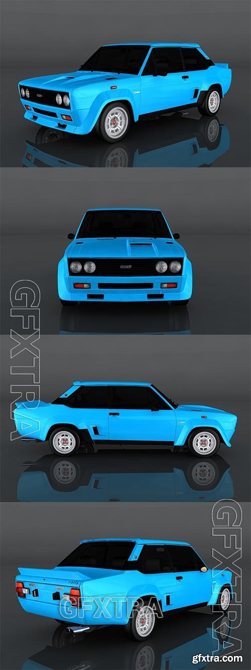 1980 FIAT 131 Abarth 3D Model o93253