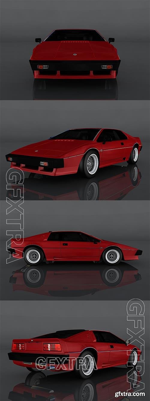 1980 Lotus Esprit 3D Model o92713