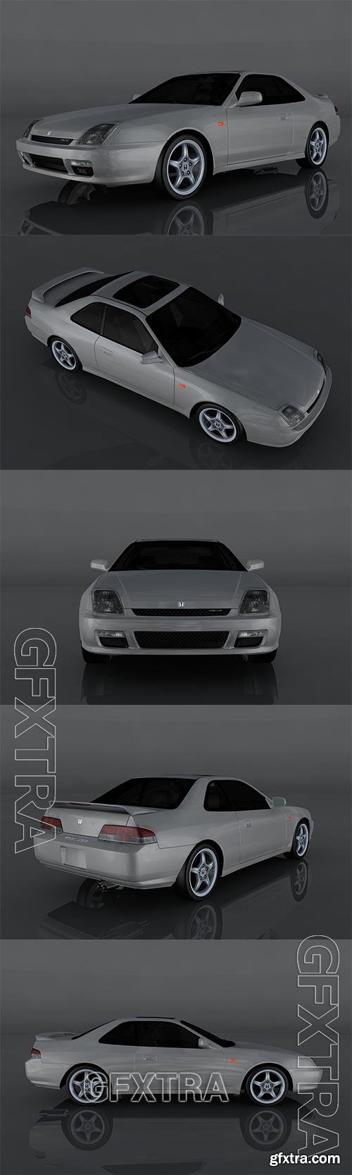 2000 Honda Prelude 3d model Model o175637