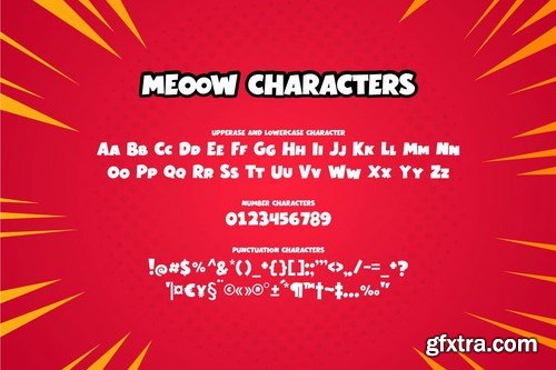 Meeow - Playful Comic Font