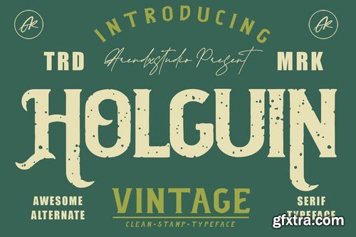 Holguin - Vintage Typeface