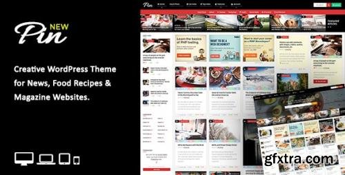 ThemeForest - Pin v5.6 - Pinterest Style / Personal Masonry Blog / Front-end Submission - 10272975