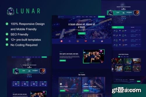 ThemeForest - Lunar v1.0.0 - Esports & Gaming Elementor Template Kit - 33999026