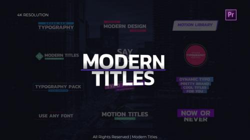 Videohive - Modern Titles - 30180891 - 30180891