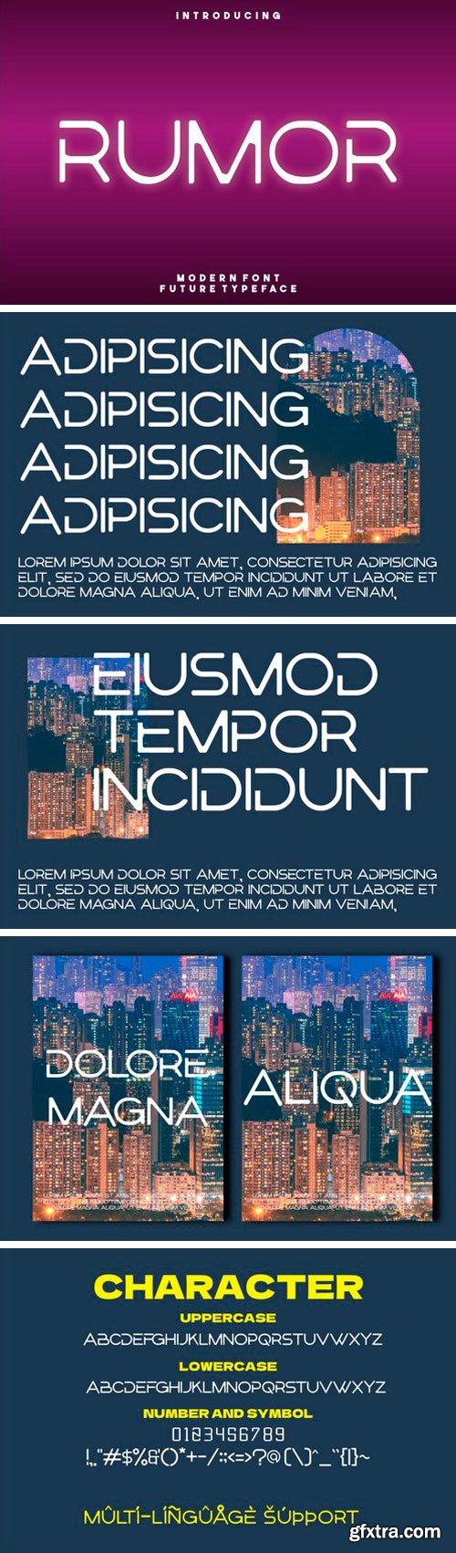 Rumor Display Font