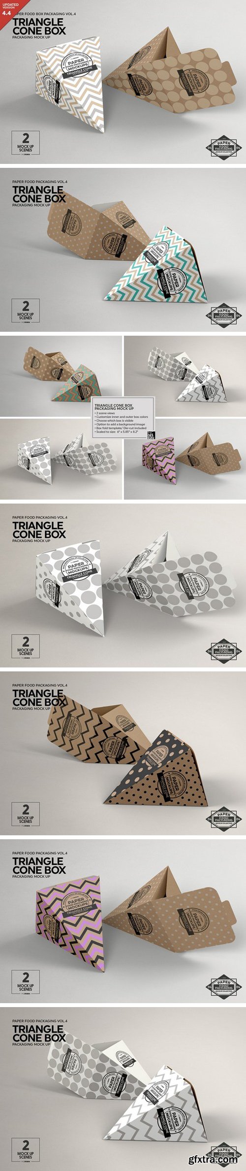 Triangle Cone Box Mockup