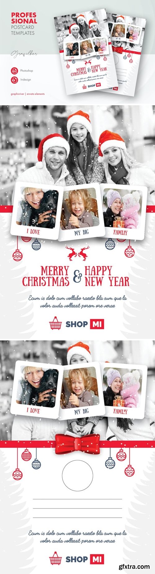 Christmas Postcard Templates