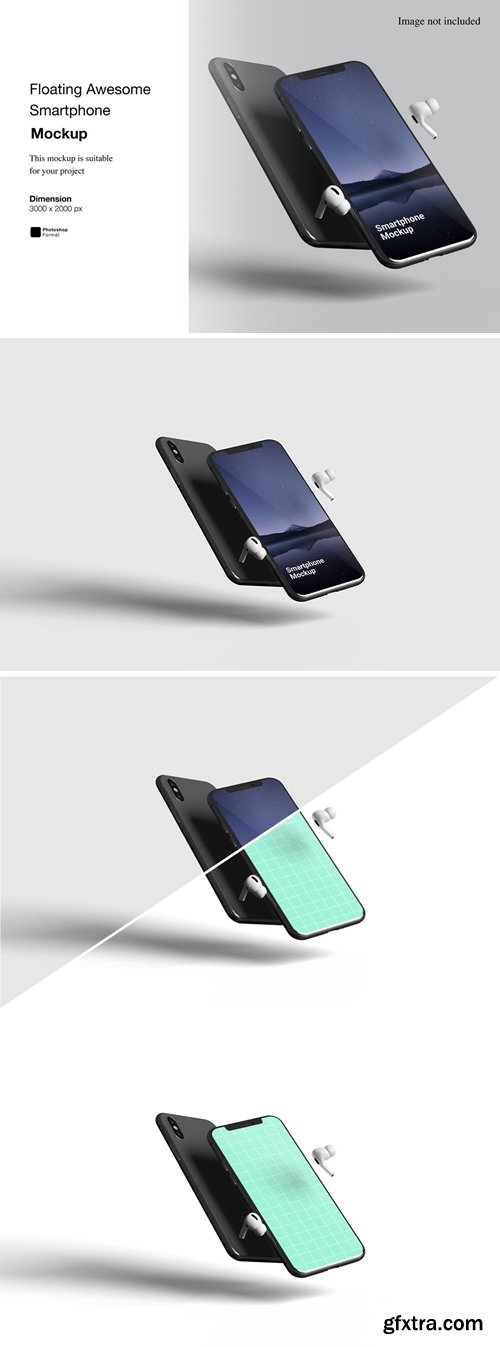 Floating Awesome Smartphone Mockup