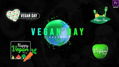 Videohive - World Vegan Day Titles - 33909992 - 33909992