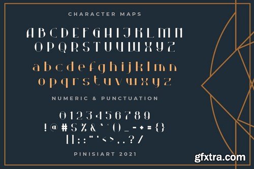 DECOERA - art deco font