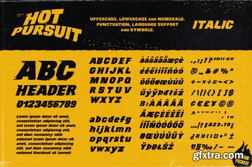 Hot Pursuit A Hand-Drawn Grind-house Font