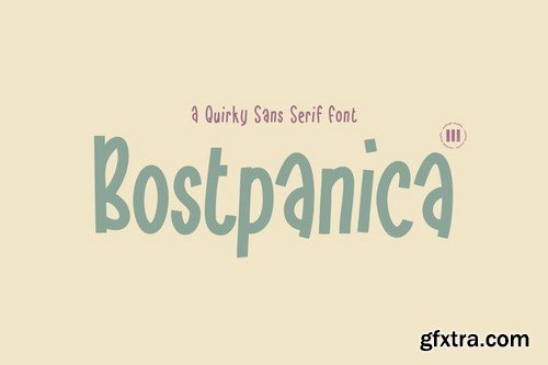 Bostpanica - A Playful Font