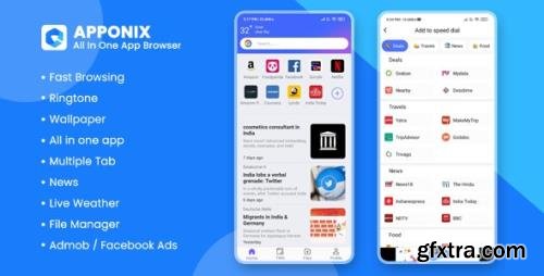 CodeCanyon - Apponix v1.0 - All in one app browser, Wallpaper, File Manager, Ringtone - 32668469