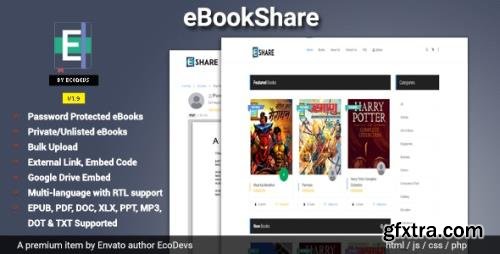 CodeCanyon - eBookShare v1.9.5 - eBook hosting and sharing script - 23888795 - NULLED