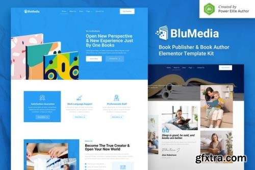 ThemeForest - BluMedia v1.0.0 - Book Publisher & Book Author Elementor Template Kit - 34026475