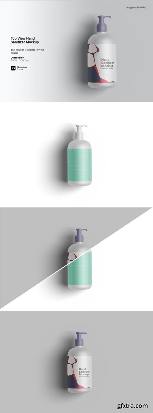 Top View Hand Sanitizer Mockup