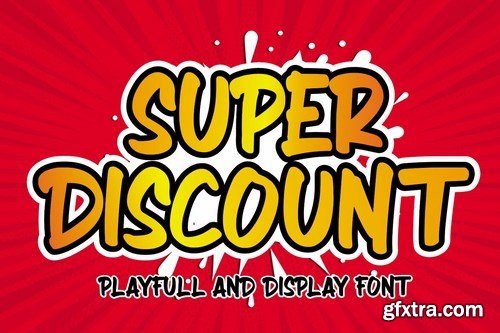 Super Discount - Playful Display Font