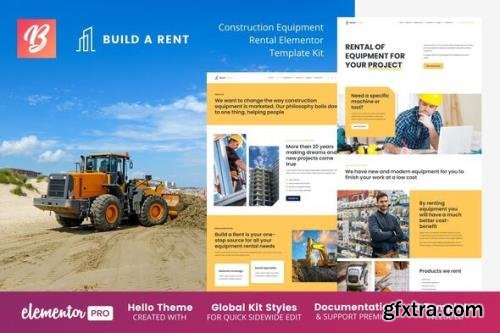 ThemeForest - Build-A-Rent v1.0.0 - Construction Equipment Rental Elementor Template Kit - 34019538