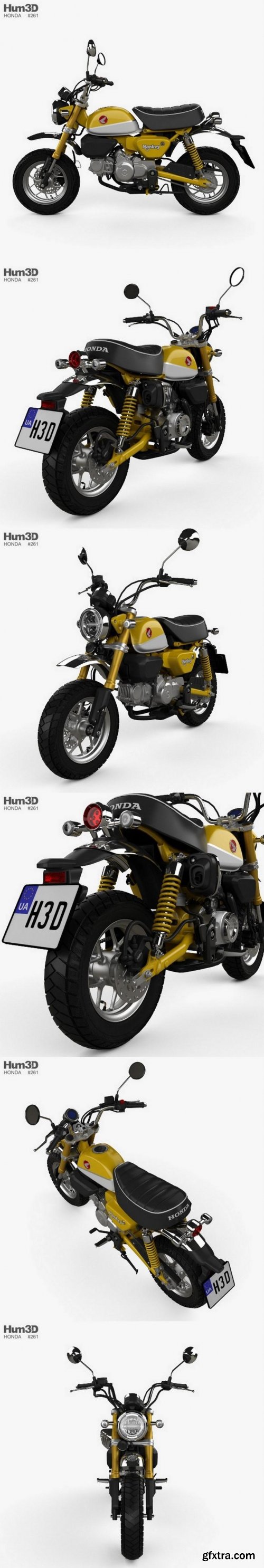 Honda Monkey 125 2019 3D Model