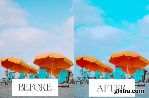 Aqua Beach Mobile & Desktop Lightroom Presets